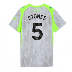 Lacne Ženy Futbalové dres Manchester City John Stones #5 2025-26 Krátky Rukáv - Tretina